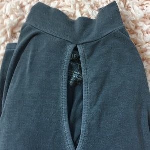 American Eagle high neck keyhole long sleeve tee